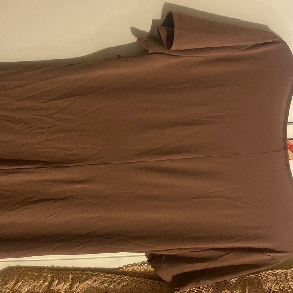 Light brown Ruched Dress - Picture 3 of 3
